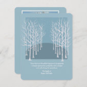 Foto zur Beerdigung von seltenen Bäumen dank Karte (Vorne/Hinten)