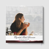 Foto zur Beerdigung Weißes Overlay Gästebuch (Rückseite)