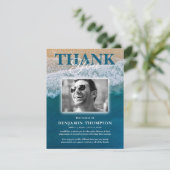 Foto zur Beerdigungsfeier Dankeskarte (Stehend Vorderseite)