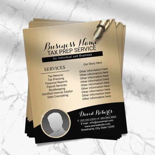 Foto zur Beratung von Steuervorbereitern Flyer