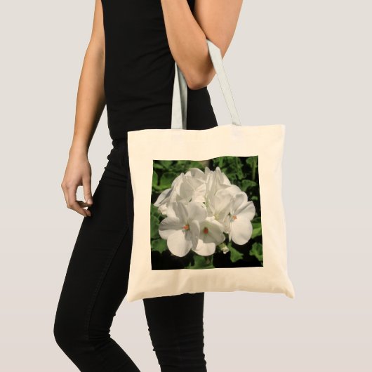 Foto zur Blume White Geranium Tragetasche (Vorderseite (Produkt))
