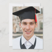 Foto zur Einladung einer Graduierungspartei (Rückseite)