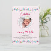 Foto zur Einladung von Blumenstränden (Stehend Vorderseite)