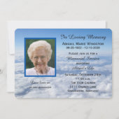 Foto zur Einladung von Gedächtnisdiensten in Wolke (Vorderseite)