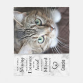Foto zur Erinnerung an Cat Memorial Fleecedecke (Vorderseite)