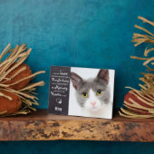 Foto zur Erinnerung an Cat Memorial Fotoplatte (Seite)