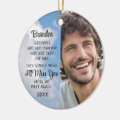 Foto zur Erinnerung an das Memorial-Zitat Beileid  Keramik Ornament (Links)