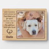 Foto zur Erinnerung an Haustiere Fotoplatte (Vorderseite)