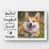 Foto zur Erinnerung an Personalisierte Haustiere Fotoplatte (Vorderseite)