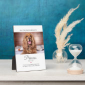 Foto zur Erinnerung an Pet-Memorial Fotoplatte (Seite)