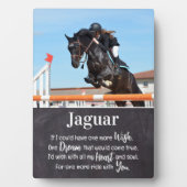 Foto zur Erinnerung an Pferde Fotoplatte (Vorderseite)