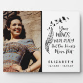 Foto zur Erinnerung an Schwarz-weißes Sprichwort Fotoplatte (Vorderseite)