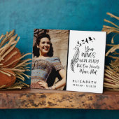 Foto zur Erinnerung an Schwarz-weißes Sprichwort Fotoplatte (Seite)