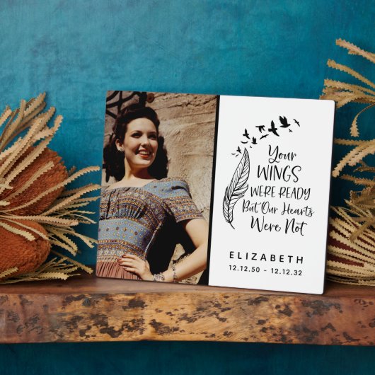 Foto zur Erinnerung an Schwarz-weißes Sprichwort Fotoplatte (Seite)