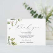 Foto zur Erinnerung an Wasserfarben Dankeskarte (Stehend Vorderseite)