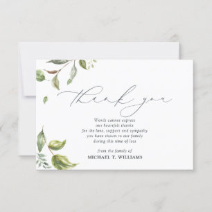 Foto zur Erinnerung an Wasserfarben Dankeskarte