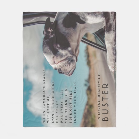 Foto zur Erinnerung Fleecedecke (Vorderseite)
