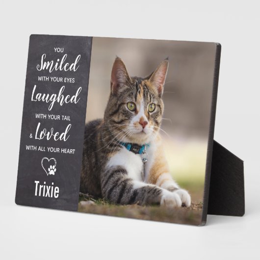 Foto zur Erinnerung von Haustieren Fotoplatte (Seite)