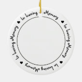 Foto zur Erinnerung von Haustieren in der Erinneru Keramik Ornament (Hinten)