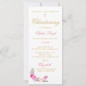 Foto zur Feier oder Taufe Feiertagskarte (Rückseite)