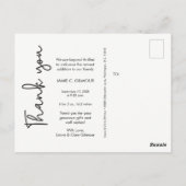 Foto zur Geburt eines vertikalen Babys Postkarte (Rückseite)