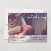 Foto zur Geburtshilfeverkündung von Kindern Einfüh Magneteinladung (Vorderseite)