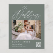 Foto zur Hochzeitsfeier im Rahmen des Green QR-Kod (Vorderseite)