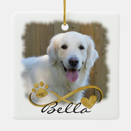 Foto zur Hundespraxis PW Print Heart Infinity Cera Keramikornament (Rückseite)