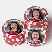 Foto zur individuellen Gedenkprägung hinzufügen Pokerchips (Stapel)