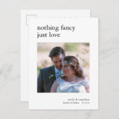 Foto zur Minimalistischen Einführung Ankündigungspostkarte (Vorne/Hinten)