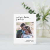 Foto zur Minimalistischen Einführung Ankündigungspostkarte (Stehend Vorderseite)