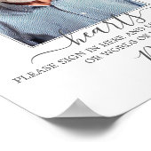 Foto zur Minimalistischen Gedenkfeier Poster (Ecke)