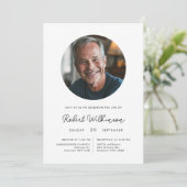 Foto zur Minimalistischen Vorder- und Hinterbeerdi Einladung (Stehend Vorderseite)