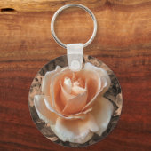 Foto zur Rose der Creme Orange Schlüsselanhänger (Vorderseite)