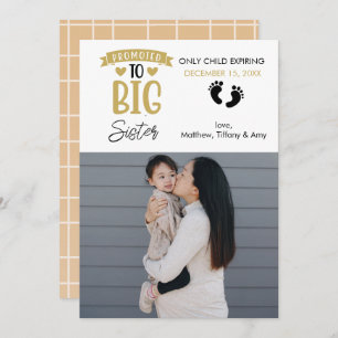 Foto zur Schwangerschaftsankündigung   Big Sister Ankündigung