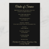 Foto zur Schwarzen Beerdigung oder Feier des Leben Programm (Rückseite)