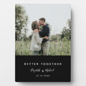 Foto zusammen Modernes, einfaches Skript Fotoplatte (Vorderseite)