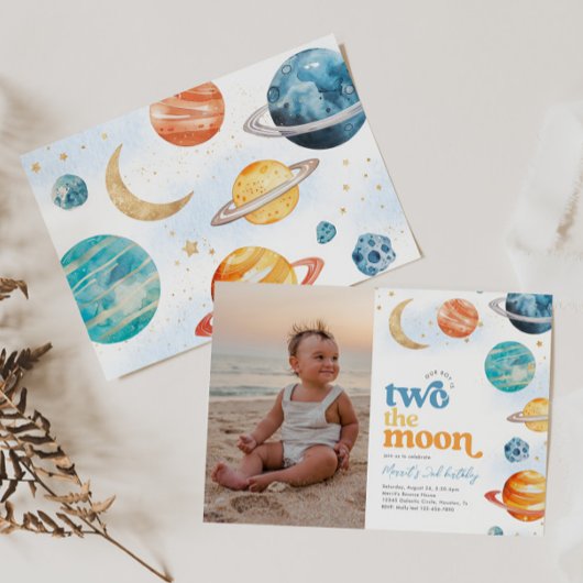 Foto Zwei der Mond-Party Einladung