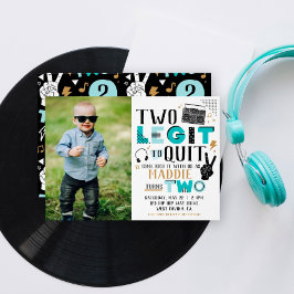 Foto Zwei Legit zu beenden Zweiten Geburtstag Einl Einladung