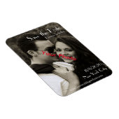 Foto Zweisprachiger Chic Speichern Sie das Date Ma Magnet (Rechte Seite)