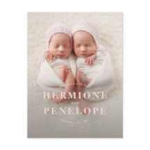 Foto-Zwillingsschwanz moderne typografische Rosa m