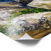 Fotoabzug - Auf Felsen Fotodruck (Ecke)