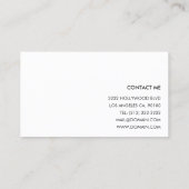 Fotoausrüstung Moderner Fotograf Visitenkarte (Rückseite)