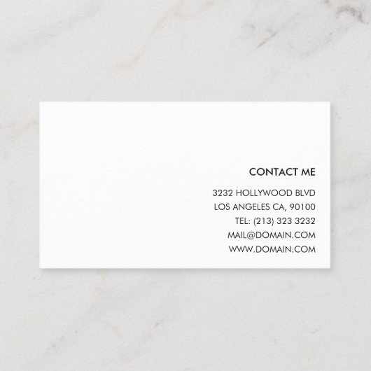 Fotoausrüstung Moderner Fotograf Visitenkarte (Rückseite)