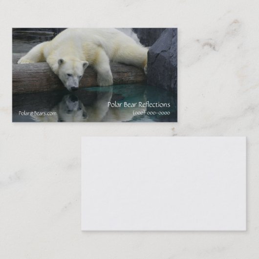 Fotobärpolar Visitenkarte (Vorne/Hinten)