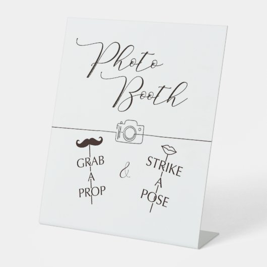 FotoBooth Sockelschild (Vorderseite)