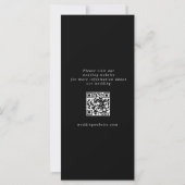 Fotobooth Strip Chic Black QR Save the Date (Rückseite)