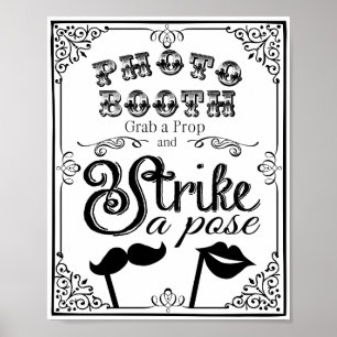 FOTOBOX Hochzeit oder Partyschild Poster