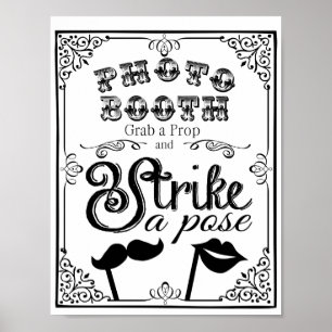 FOTOBOX Hochzeit oder Partyschild Poster
