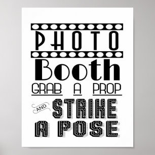 FOTOBOX Hochzeit oder Partyschild Poster